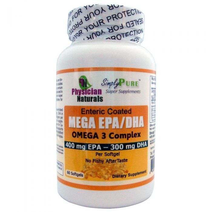 Enteric Coated Mega EPA DHA Omega-3 Complex Optimum Nutrition