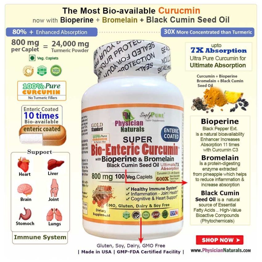 Combo Super BioEnteric Cur+ Resveratrol + CoQ10 + Fruits & Veg Pack 4 Pack