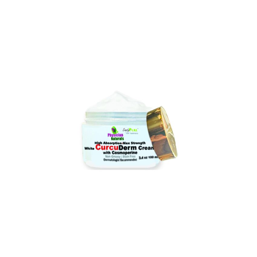 Max Strength CurcuDerm Cream with Tetrapure Curcumin THC and Cosmoperine High Absorption 100ml