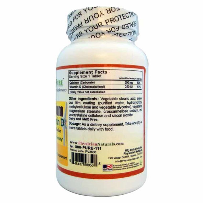 Ultra Calcium Enhanced with Vitamin D 500 mg 100 Tabs Max absorption Structural support