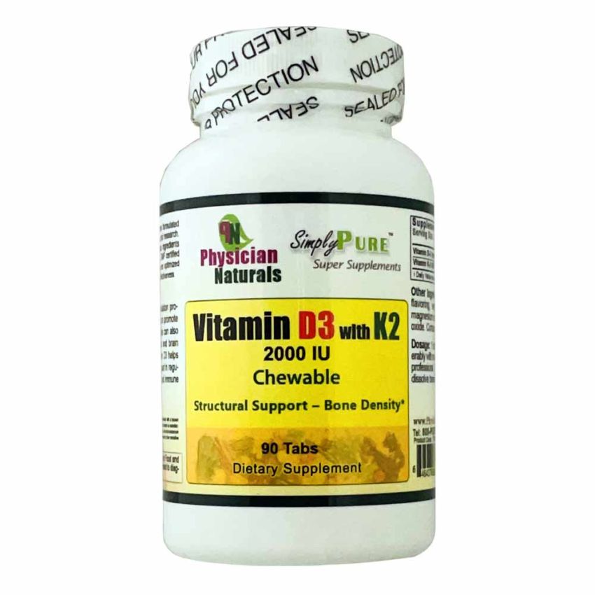 Super Vitamin D3 with K2 2000 IU