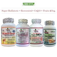 Super BioEnteric + Resveratrol + CoQ10 + Fruits & Veg Pack